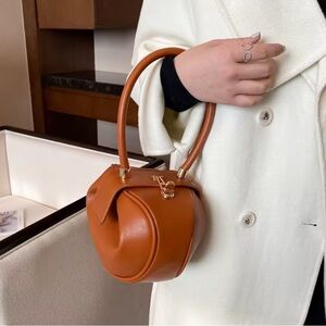 Chic Brown Leather Handbag